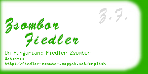 zsombor fiedler business card
